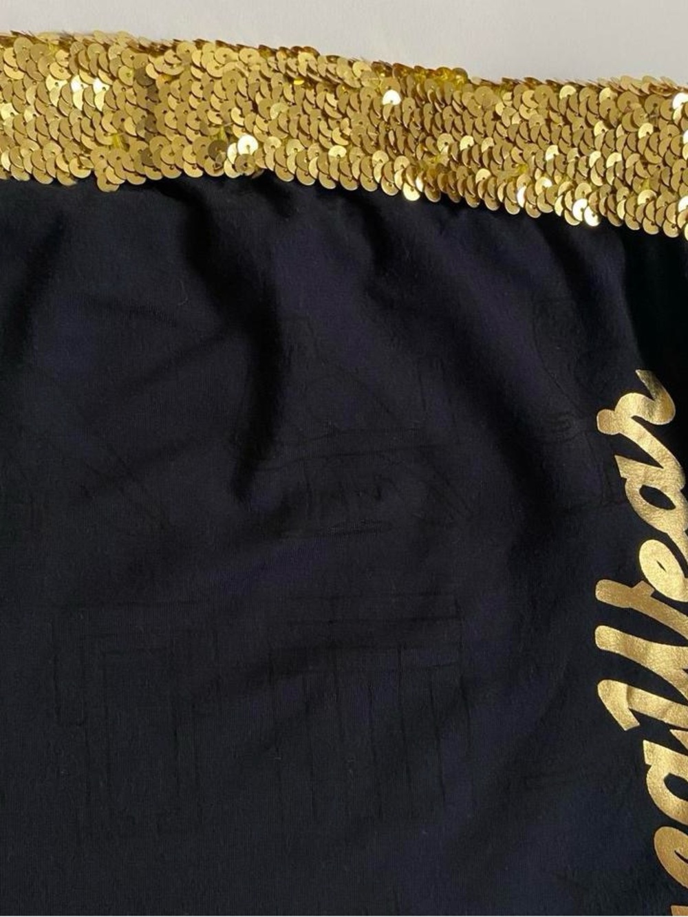 Vintage Y2K Rocawear black tube top w/sequins - Picture 4 of 9